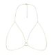 Цепочка портупея Bijoux Indiscrets Magnifique Bra Chain - Gold, украшение на тело
