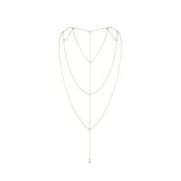 Цепочка для спины Bijoux Indiscrets Magnifique Back and Cleavage Chain - Gold, украшение для тела
