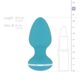 Анальная вибропробка Cala Azul - Blanca Vibrating anal plug