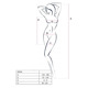 Ажурное мини-платье на тонких бретелях Passion BS096 One Size, black, плетение на груди