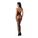 Бодистокинг с плетением на животике Passion BS100 One Size, black, декоративный шов, с доступом