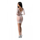 Полупрозрачное мини-платье Passion BS101 One Size, white, рукава-митенки