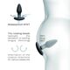 Анальная пробка с вибрацией и жемчужным массажем Dorcel Spin Plug, макс. диам. 3,8 см, пульт ДУ