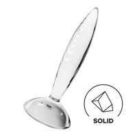 Скляна анальна пробка Satisfyer Sparkling Crystal, дуже міцна, термостійка Скляна анальна пробка Satisfyer Sparkling Crystal, дуже міцна, термостійка