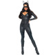 Эротический костюм супергероя-кошечки Leg Avenue Wicked Kitty L, комбинезон, пояс, маска, ушки