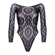 Эротическое боди-бодистокинг Leg Avenue Snap crotch thong back teddy Black S/M