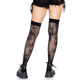 Чулки с рисунком Leg Avenue 420 Net thigh highs Black