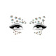 Украшение-звездочки для тела Leg Avenue Celeste face jewels sticker, наклейки, светятся в темноте
