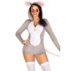Комбинезон-костюм мышки Leg Avenue Comfy Mouse L, с капюшоном