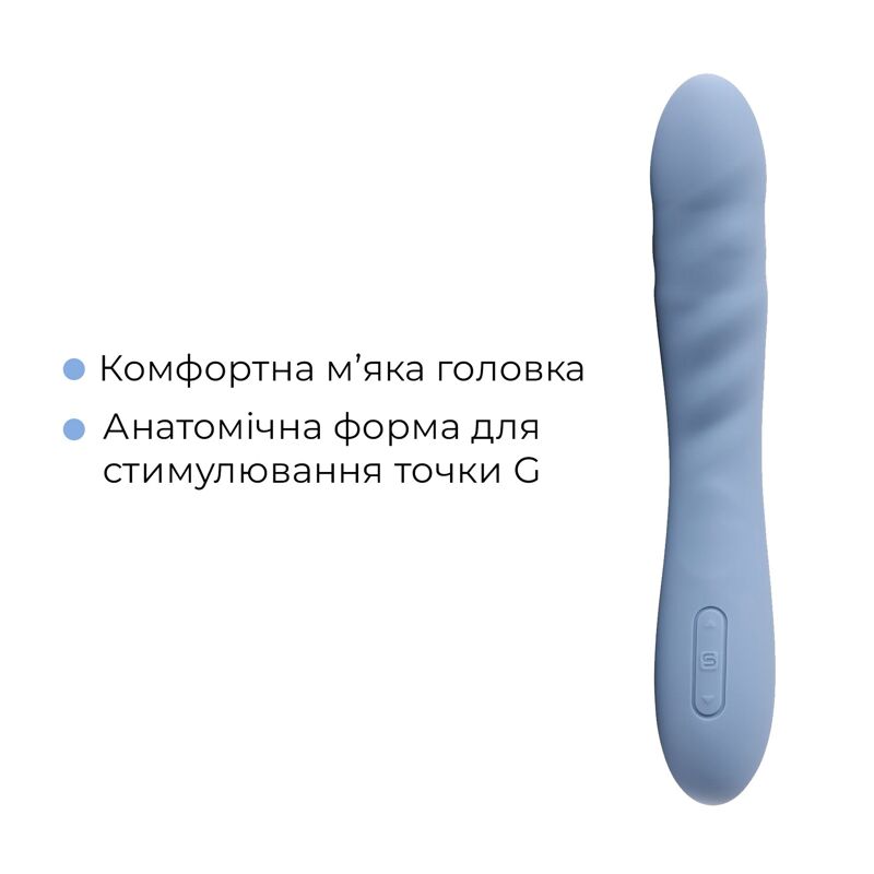 Смарт-вибратор с пульсацией Svakom Ava Neo, Cornflower Blue, 15 режимов работы, водонепроницаемый