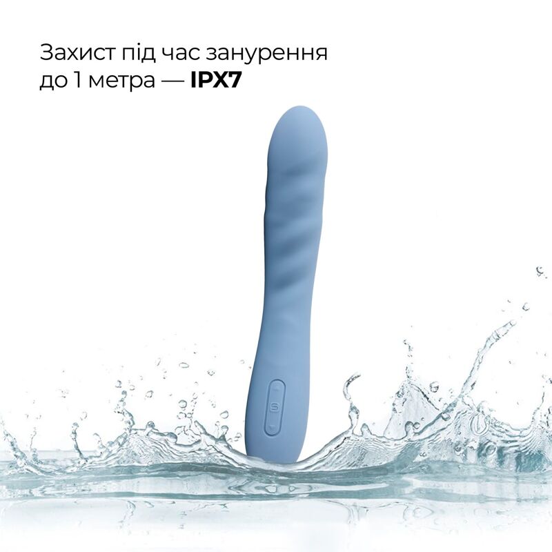 Смарт-вибратор с пульсацией Svakom Ava Neo, Cornflower Blue, 15 режимов работы, водонепроницаемый