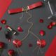 Пэстис-сердечки с цепочками и чокером JSY Nipple Sticker RT236114 Red
