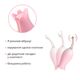 Ультразвуковой вибратор для клитора Otouch Bloom Ultrasonic Clitoris, 2 доп насадки
