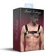 Мужская портупея на грудь из натуральной кожи Feral Feelings - Bulldog Harness Black