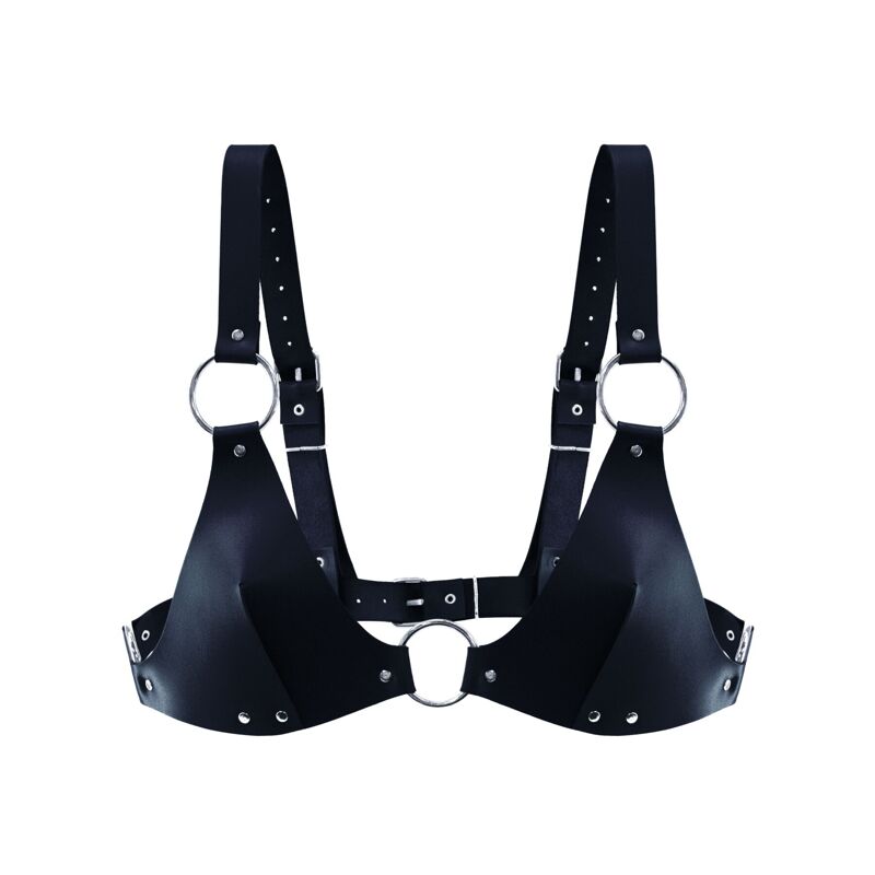 Лиф из натуральной кожи Feral Feelings - Bikini Top Black