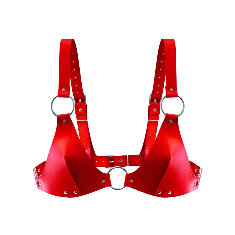 Лиф из натуральной кожи Feral Feelings - Bikini Top Red