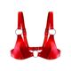 Лиф из натуральной кожи Feral Feelings - Bikini Top Red