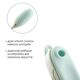 Вакуумный клиторальный стимулятор Otouch Louis Vibrate Teal с виброяйцом, в кейсе