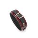 Кожаный ошейник с поводком Liebe Seele Wine Red Collar and Leash, 3 кольца для крепления
