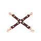 Кожаная крестовина Liebe Seele Wine Red Hogtie