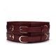Кожаный пояс для бондажа Liebe Seele Wine Red Waist Cuff, M Size