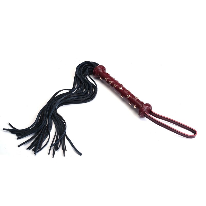 Флоггер Liebe Seele Wine Red Studded Flogger, натуральная кожа Флоггер Liebe Seele Wine Red Studded Flogger, натуральная кожа