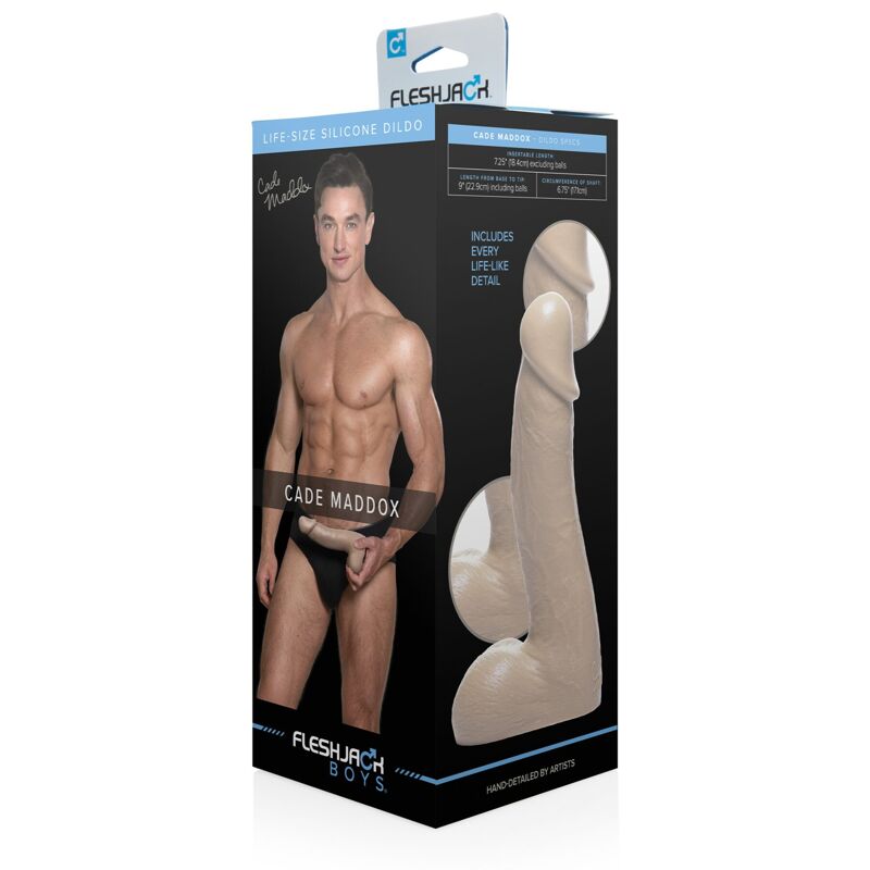 Фаллоимитатор Fleshjack Boys: Cade Maddox Dildo, по слепку пениса порноактера