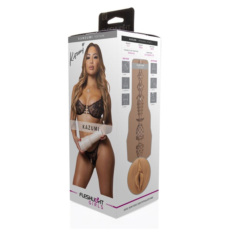 Мастурбатор Fleshlight Girls: Kazumi — Kumzumi, со слепка вульвы