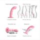 Насадка для страпона с двойной точечной пульсацией Strap-On-Me TAPPING DILDO WAVE – CORAL PINK, М