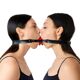 Двойной кляп Art of Sex - Twins, натуральная кожа