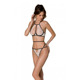 Комплект белья Passion CHIKA SET, S/M, cream, топ, трусики