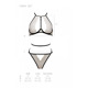 Комплект белья Passion CHIKA SET, S/M, cream, топ, трусики