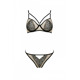 Комплект Passion LORINA SET, S/M, beige, бюстгальтер и трусики