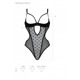 Эротическое боди Passion MARINA BODY, L/XL, black, с открытыми чашками