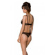 Эротическое боди Passion MARINA BODY, S/M, black, с открытыми чашками
