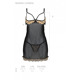 Эротический пеньюар Passion MARINA CHEMISE, L/XL, beige