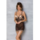 Эротический пеньюар Passion MARINA CHEMISE, L/XL, beige