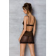 Эротический пеньюар Passion MARINA CHEMISE, L/XL, black