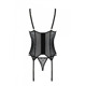 Корсет Passion MARINA CORSET, L/XL, black, с открытыми чашками