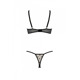 Эротический комплект Passion MARINA SET WITH OPEN BRA, L/XL, beige, открытые чашки