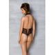 Эротическое боди Passion TRISHA BODY, XXL/XXXL, black, с открытыми чашками