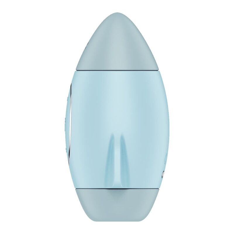 Вакуумный стимулятор с вибрацией Satisfyer Mission Control Blue, 2 независимых мотора