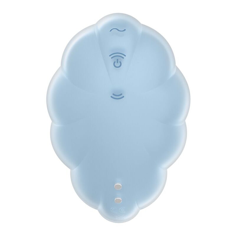 Вакуумный стимулятор с вибрацией Satisfyer Cloud Dancer Blue