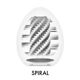 Мастурбатор-яйцо Tenga Egg Spiral, плотный TPE, пробник лубриканта 5 мл