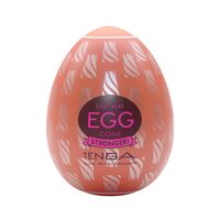 Мастурбатор-яйцо Tenga Egg Cone, плотный TPE, пробник лубриканта 5 мл