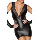 Платье Noir Handmade F212 Powerwetlook and lace minidress - 3XL