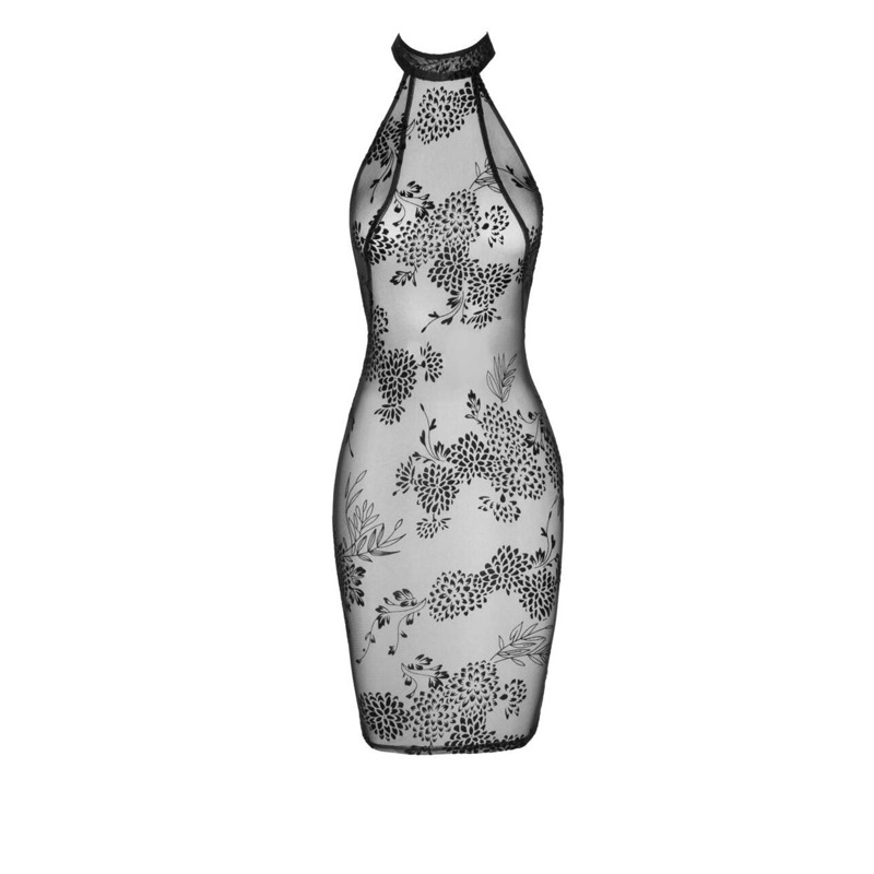(SALE) Платье Noir Handmade F240 Midi tulle dress with velvet straps - M