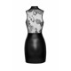 (SALE) Платье Noir Handmade F241 Short dress with powerwetlook skirt and tulle top - M