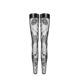 Чулки Noir Handmade F243 Tulle stockings with patterned flock embroidery - XL