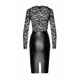 Платье Noir Handmade F295 Euphoria lace and wetlook midi dress - 3XL
